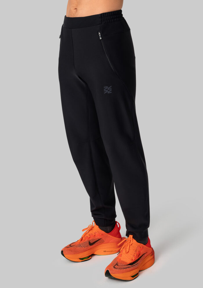 Мужские Утеплённые Беговые Штаны Practice Black