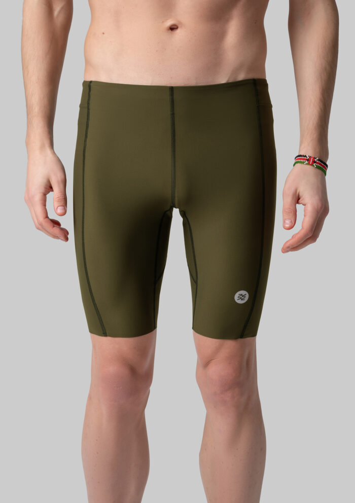 Мужские Беговые Халф-тайтсы Performance Olive