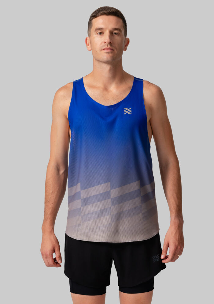 Мужская Беговая Майка Performance Blue Sunrise