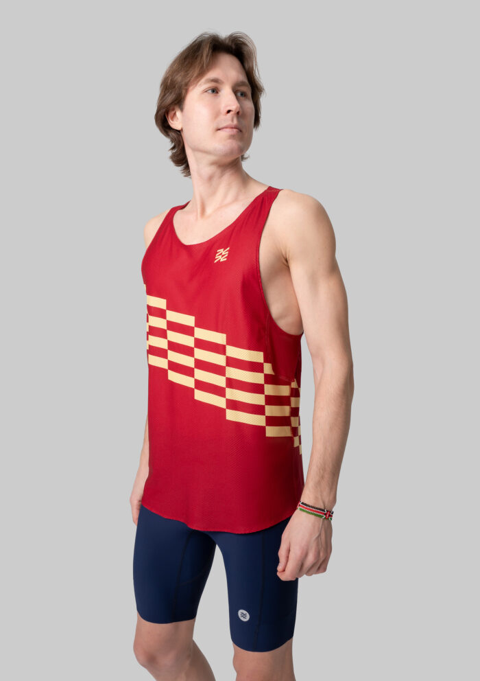 Мужская Беговая Майка Performance Relay Maroon