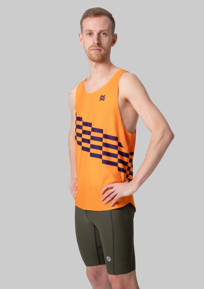 Мужская Беговая Майка Performance Relay Tangerine