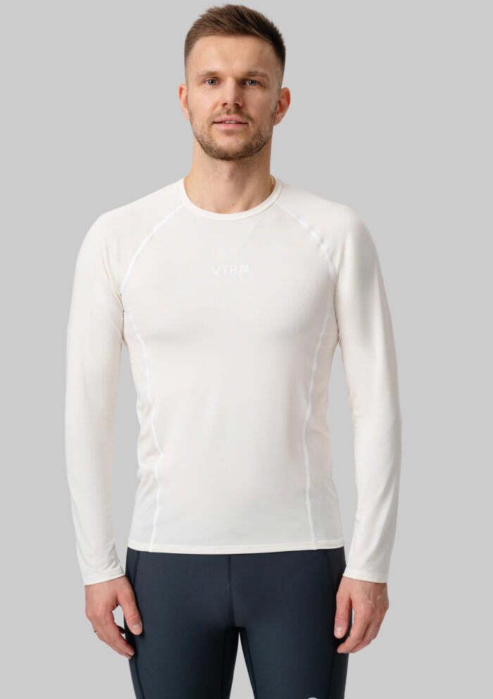 Мужской Беговой Лонгслив Practice White