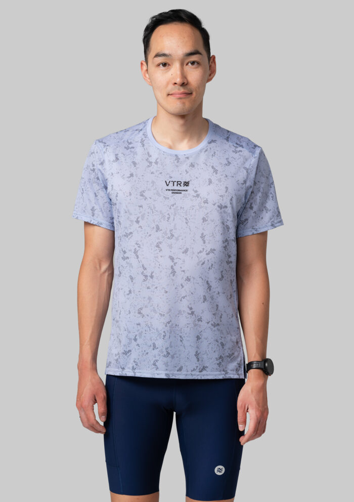 Мужская Беговая Футболка Performance Blue Bloom