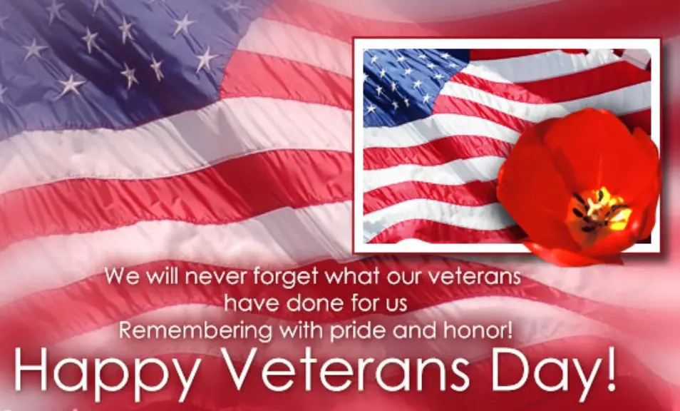 Happy Veterans Day Greetings Message thank you